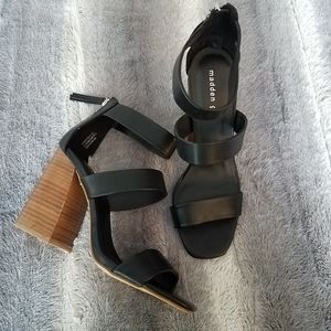 Madden Girl Stacked Heel Sandals NWOT